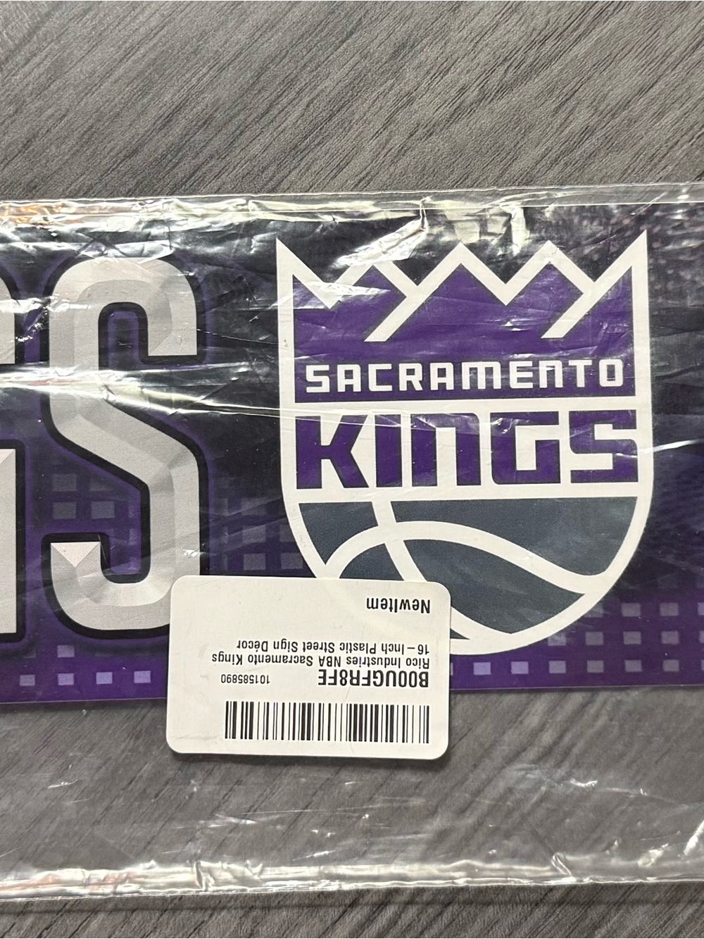 Sacramento Kings NBA Street Sign - Purple & White